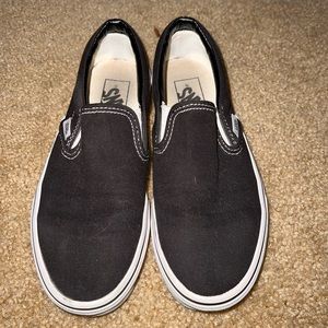 Black slip on Vans size womens 5.5
